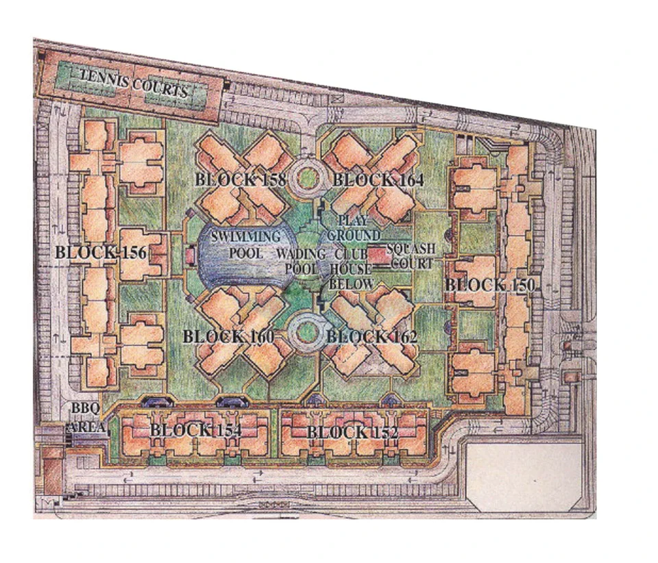 Site plan of Ballota Park Condominium in Singapore