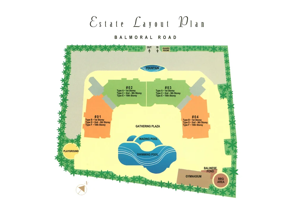 Site plan of Balmoral 8 in Singapore