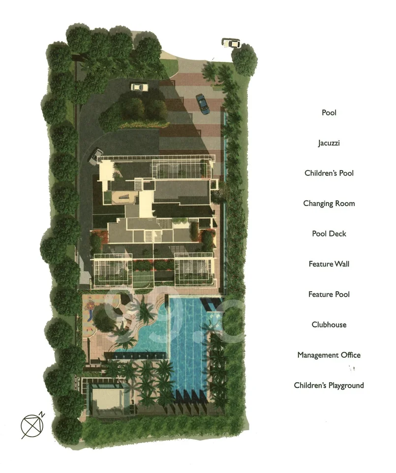 Site plan of Balmoral Heights in Singapore