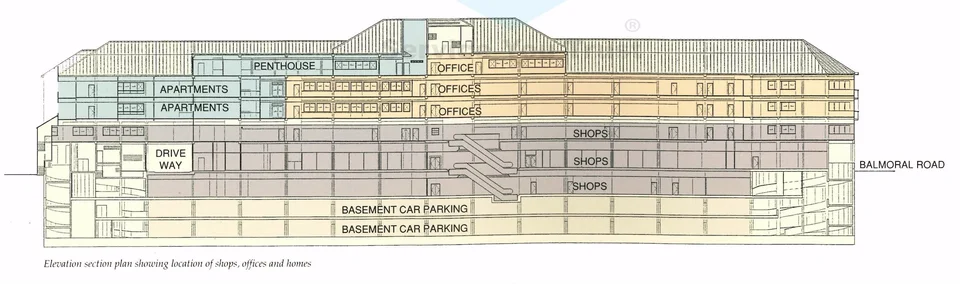 Site plan of Balmoral Plaza in Singapore