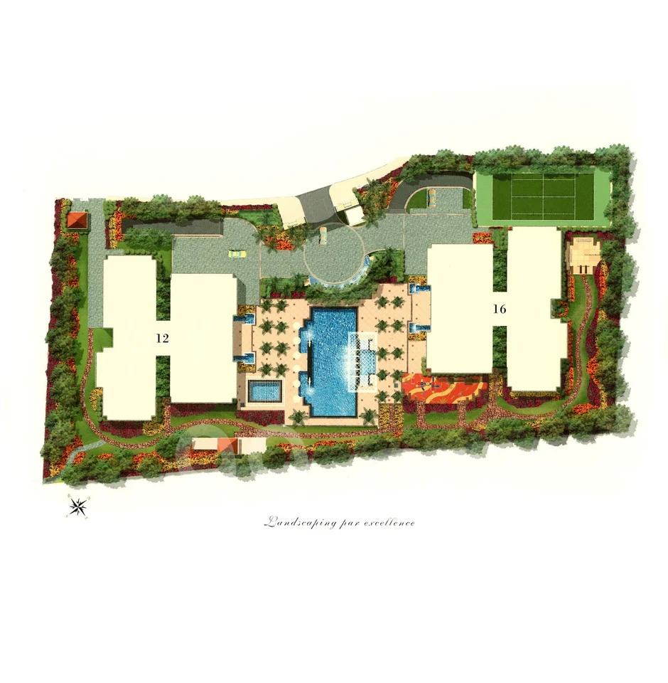Site plan of Balmoral Residences in Singapore