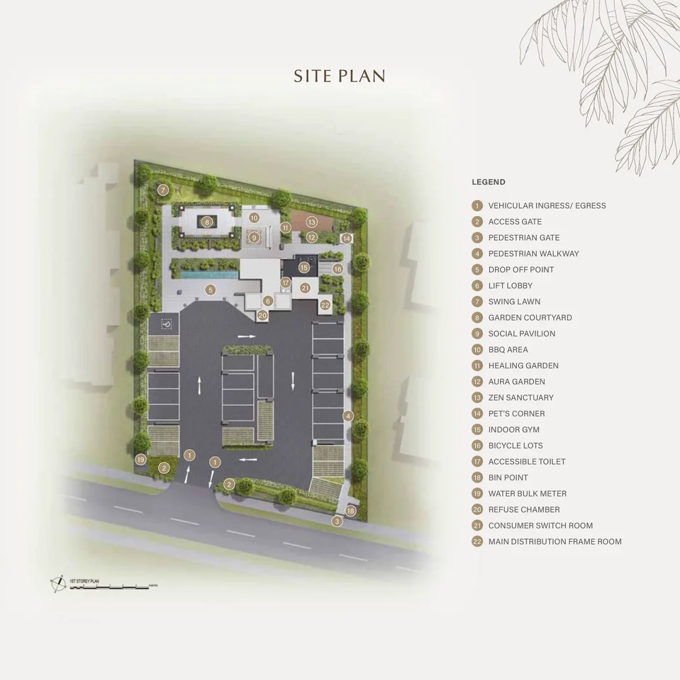 Site plan of Baywind Residences in Singapore