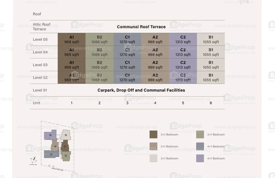 Site plan of Baywind Residences in Singapore