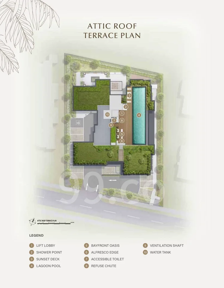 Site plan of Baywind Residences in Singapore