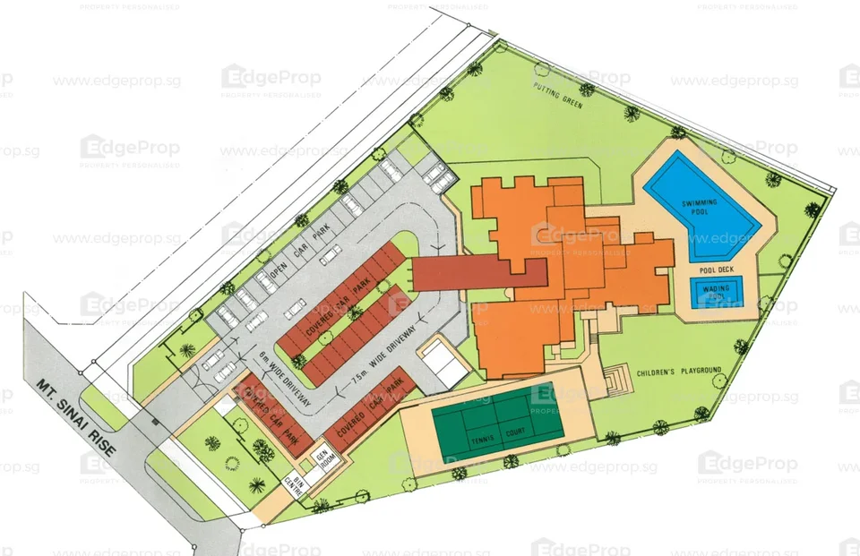 Site plan of Beaverton Court in Singapore
