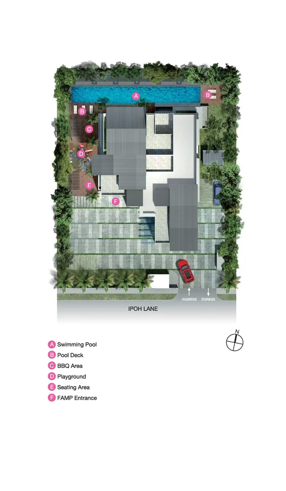 Site plan of Bella Casita in Singapore