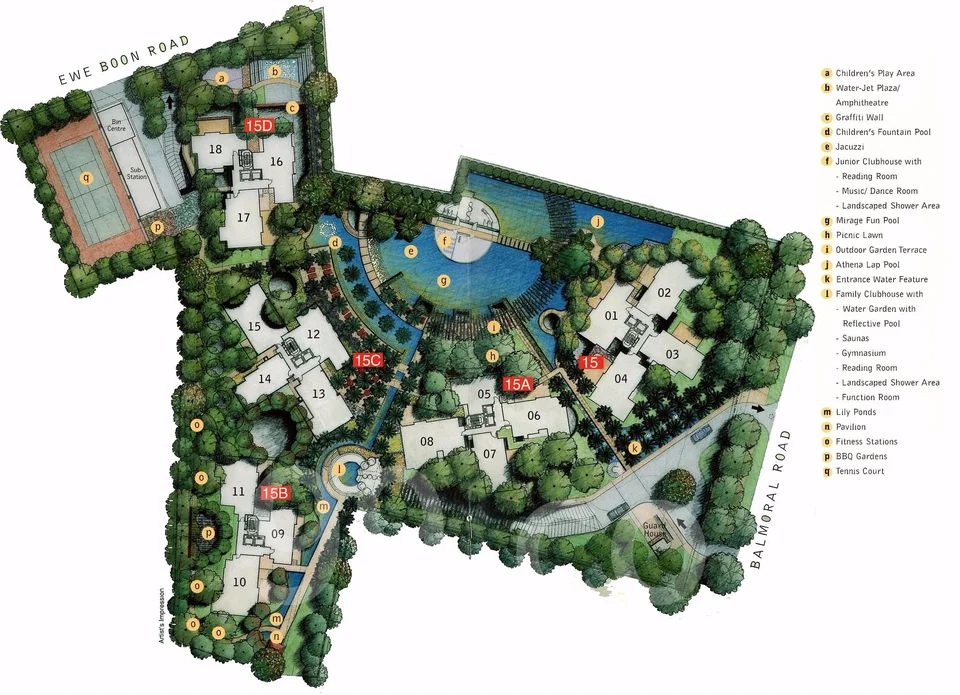 Site plan of Belmond Green in Singapore