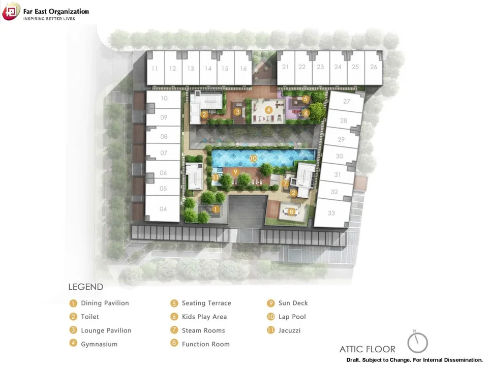 Site plan of Bijou in Singapore
