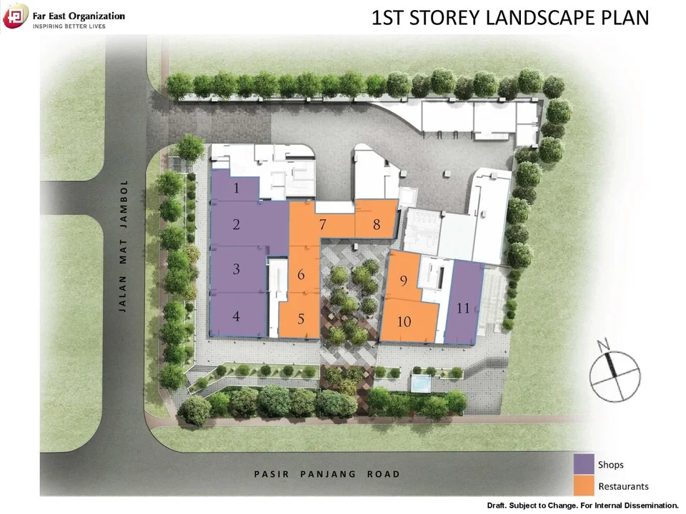 Site plan of Bijou in Singapore