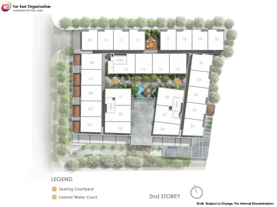 Site plan of Bijou in Singapore