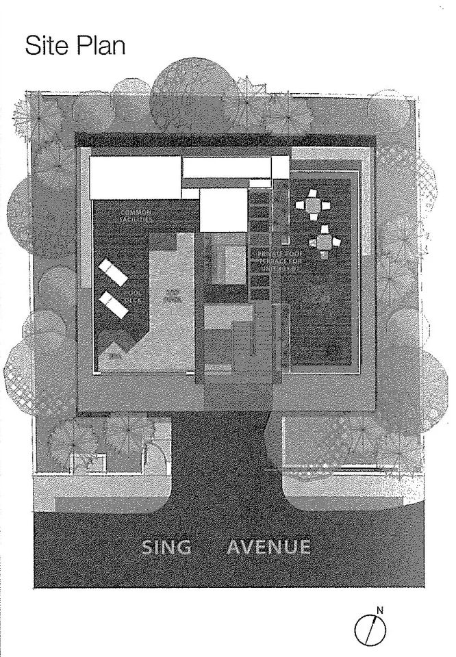 Site plan of Bliss Regalia in Singapore