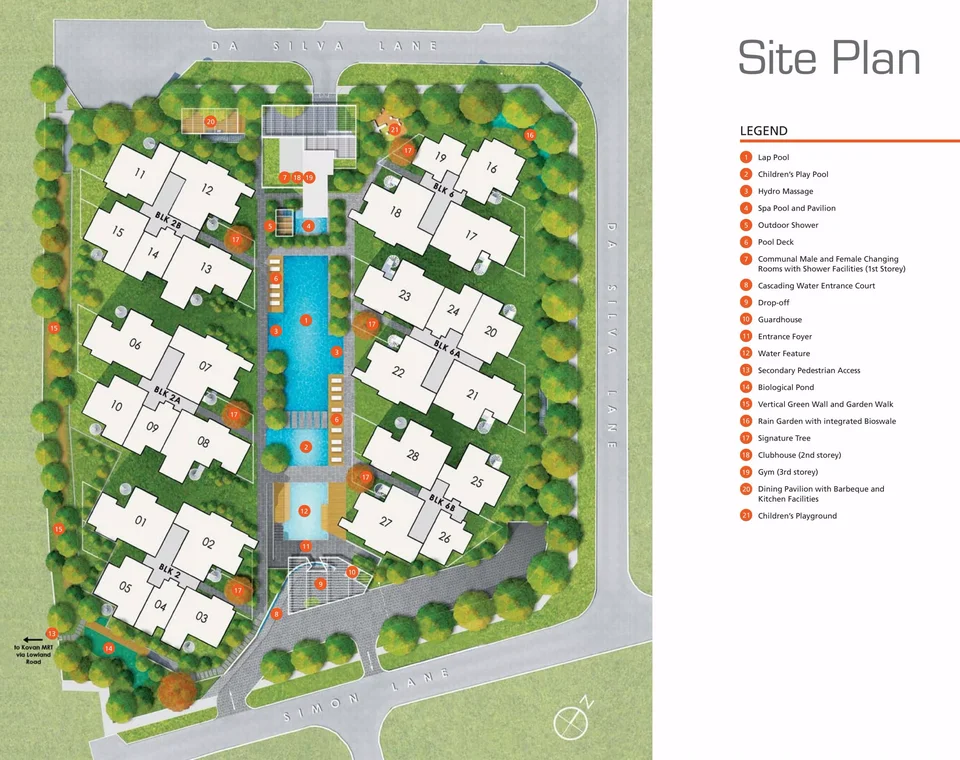 Site plan of BLISS@KOVAN in Singapore