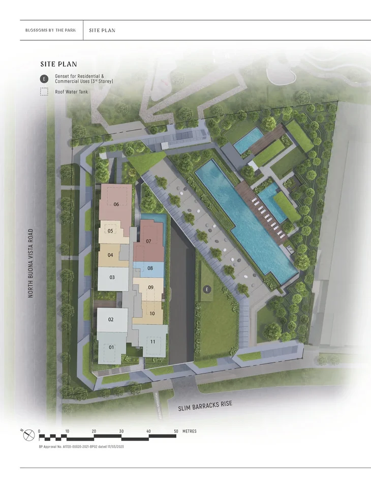 Site plan of Blossoms By The Park in Singapore