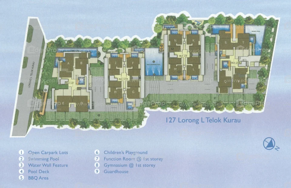 Site plan of Blu Coral in Singapore