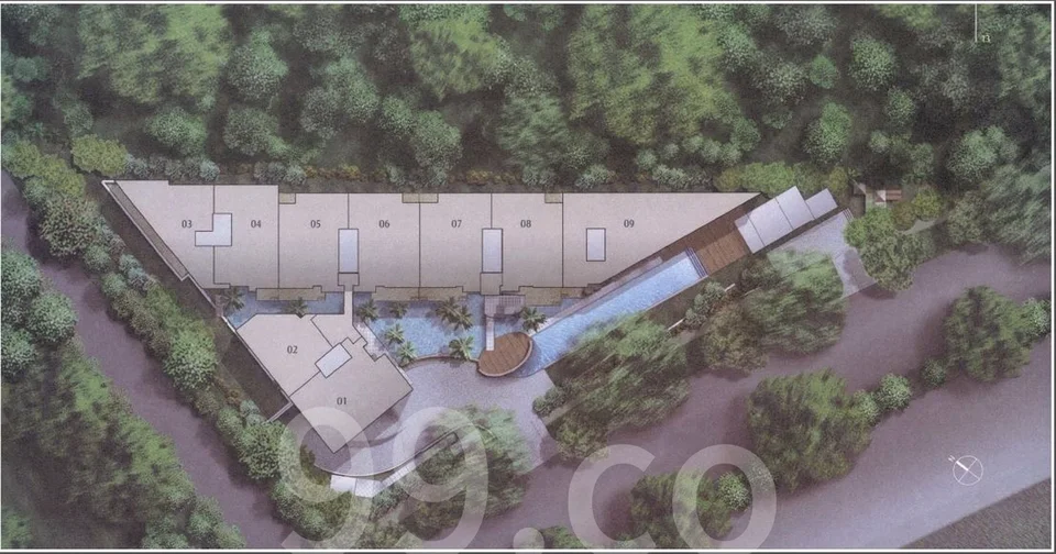 Site plan of Botanika in Singapore