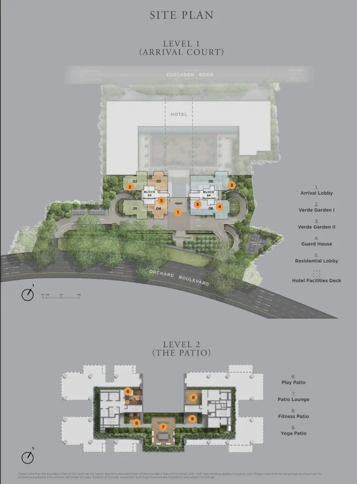 Site plan of Boulevard 88 in Singapore