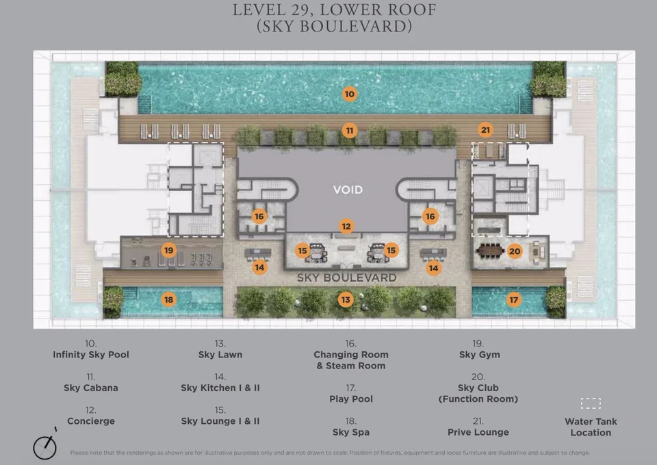 Site plan of Boulevard 88 in Singapore