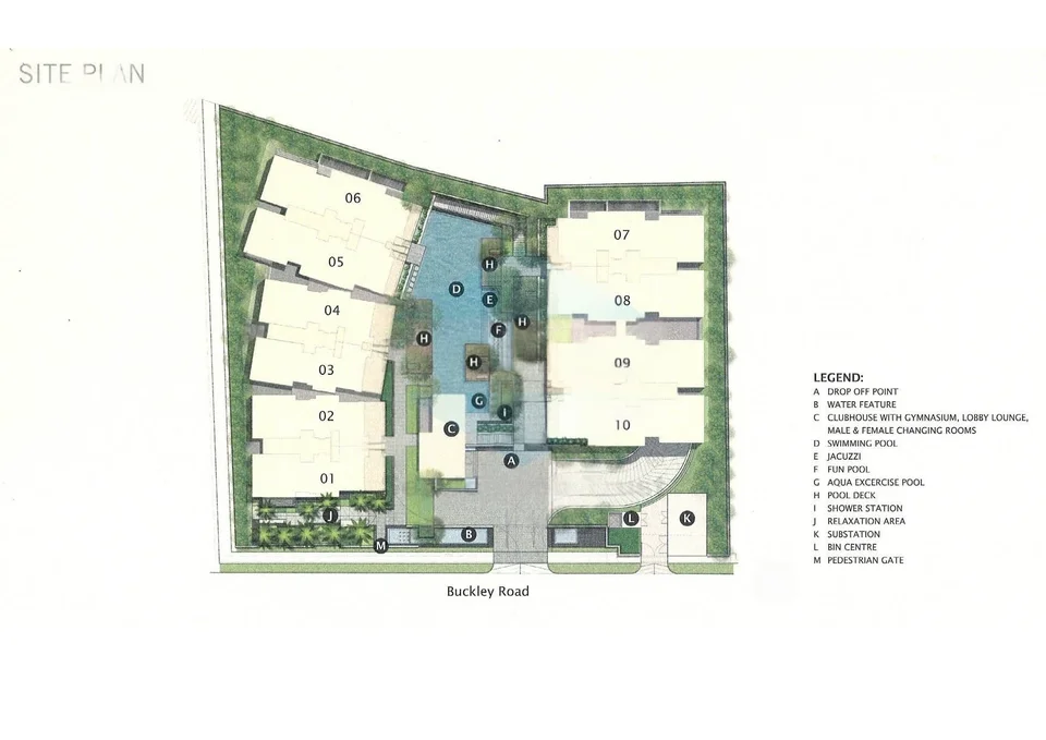 Site plan of Buckley 18 in Singapore
