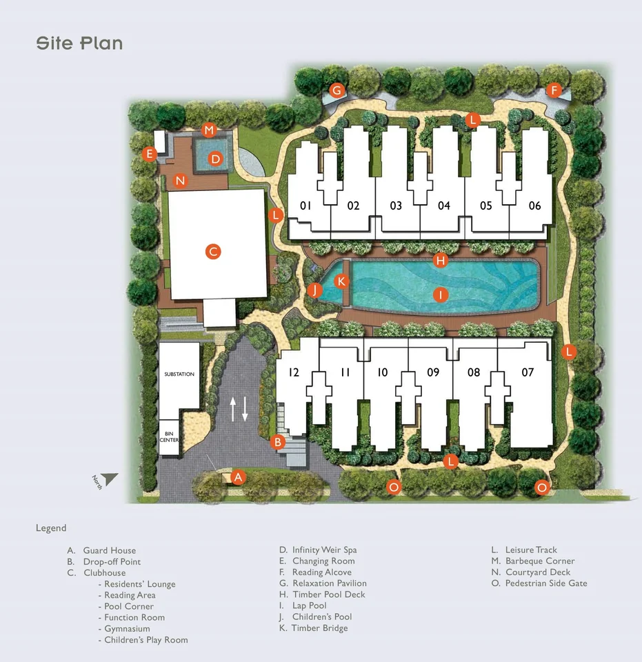 Site plan of Buckley Classique in Singapore