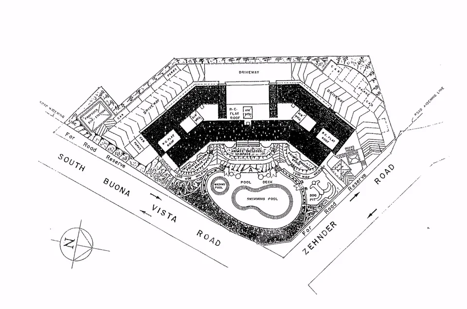 Site plan of Buona Lodge in Singapore