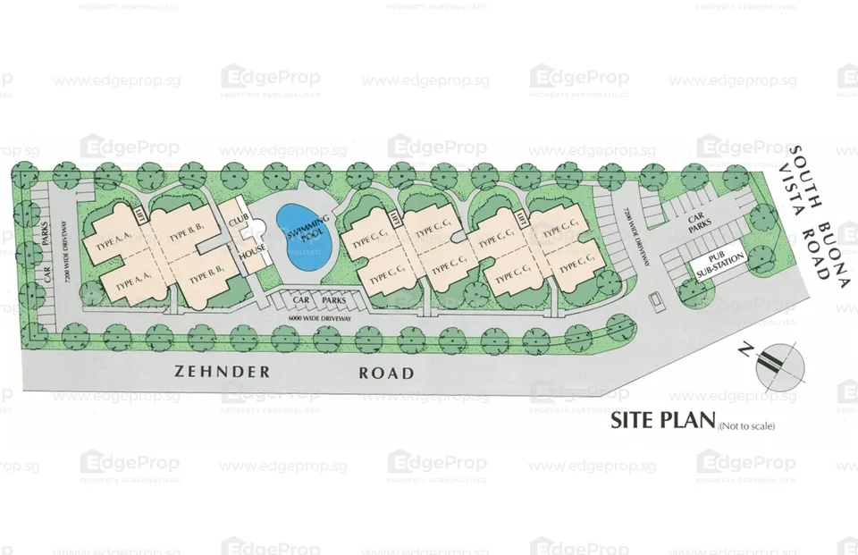 Site plan of Buona Vista Gardens in Singapore