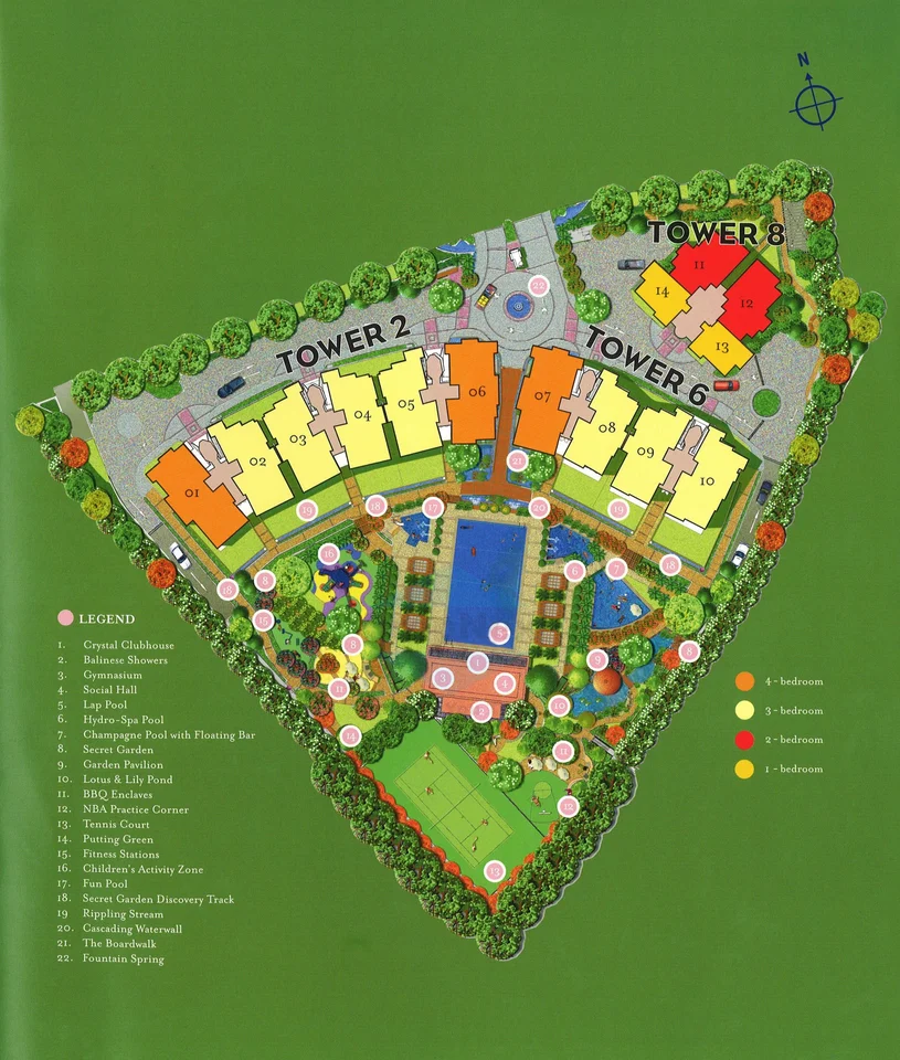 Site plan of Cairnhill Crest in Singapore