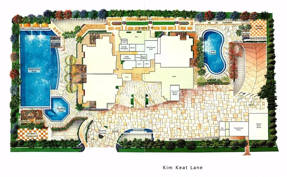 Site plan of Calarasi in Singapore