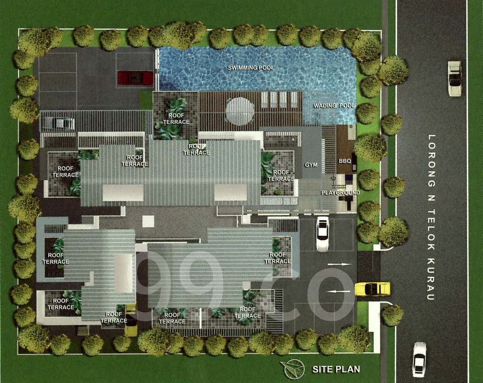 Site plan of Callidora Ville in Singapore