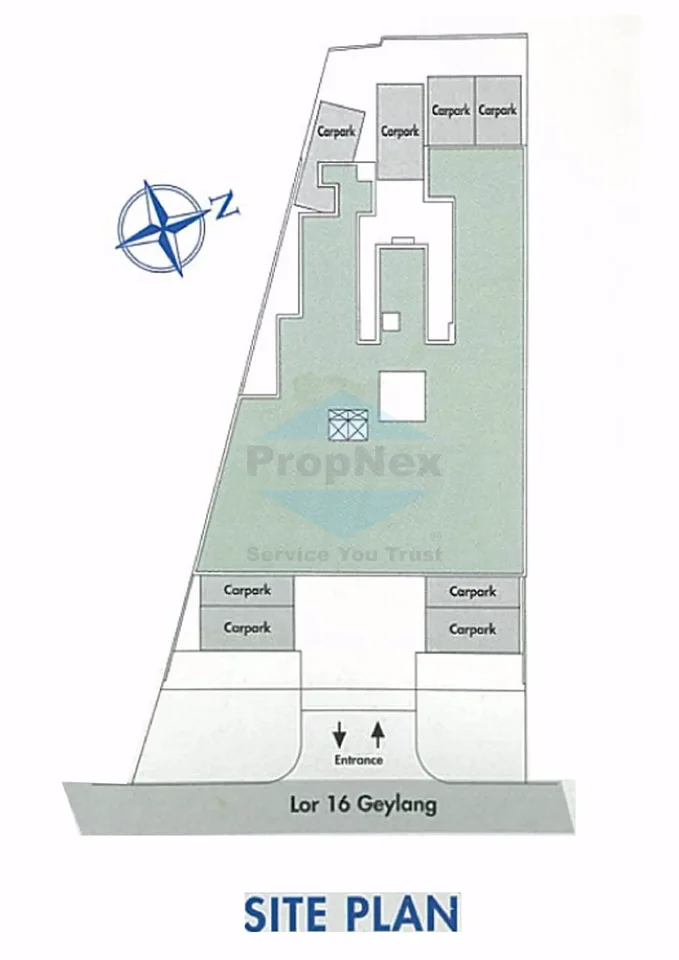Site plan of Canberlin Apartments in Singapore
