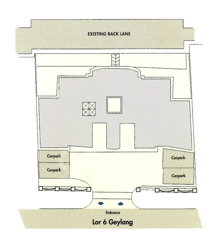 Site plan of Canberlin Lodge in Singapore