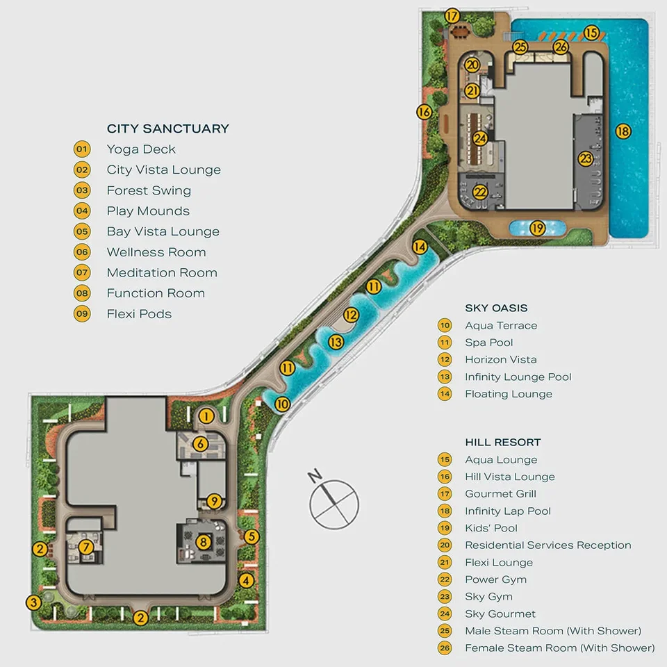 Site plan of Canninghill Piers in Singapore