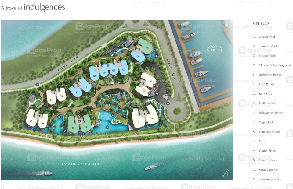 Site plan of Cape Royale in Singapore