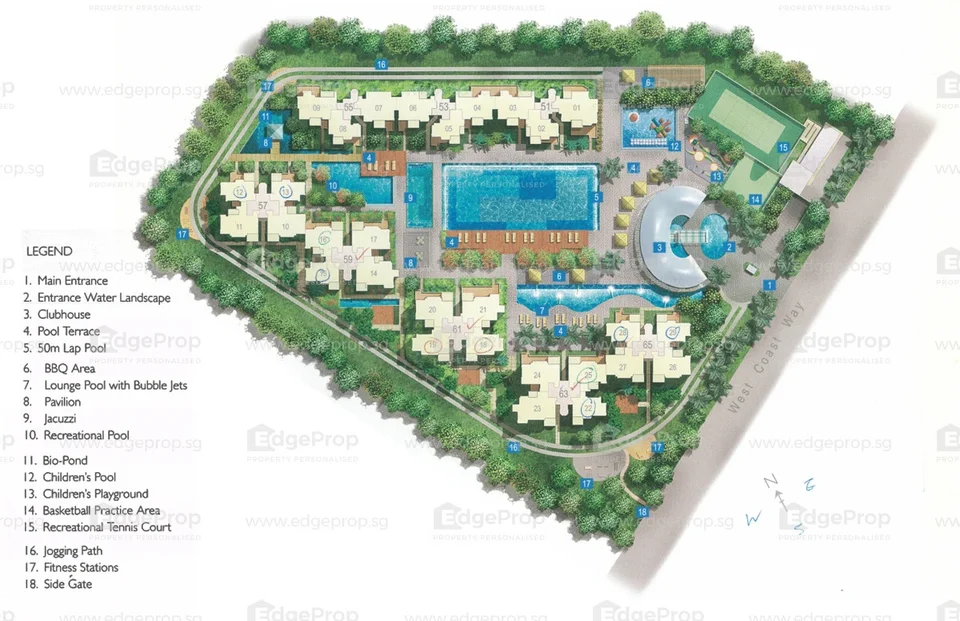 Site plan of Carabelle in Singapore