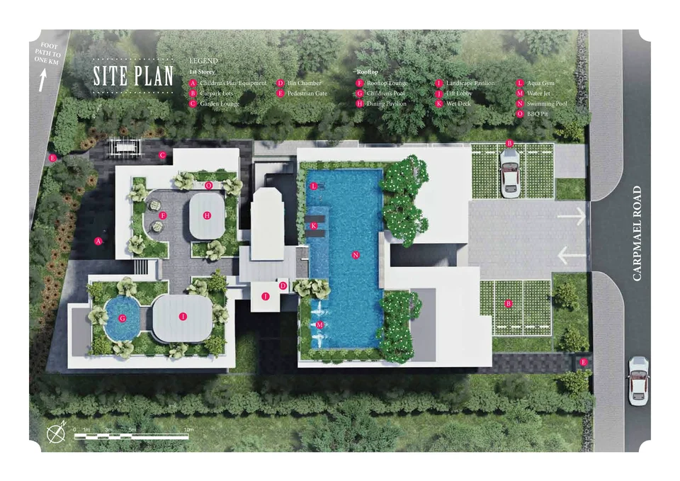 Site plan of Carpmael Thirty-Eight in Singapore