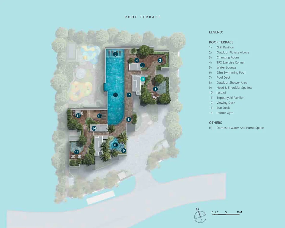 Site plan of Casa Al Mare in Singapore