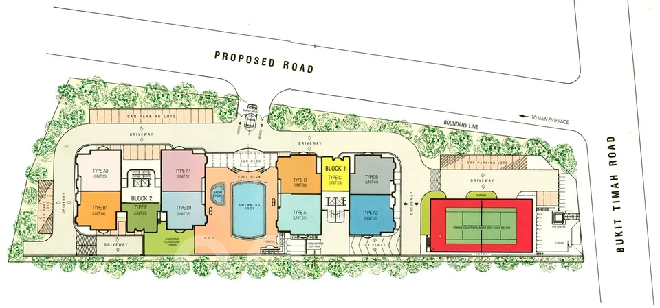 Site plan of Casa Esperanza in Singapore