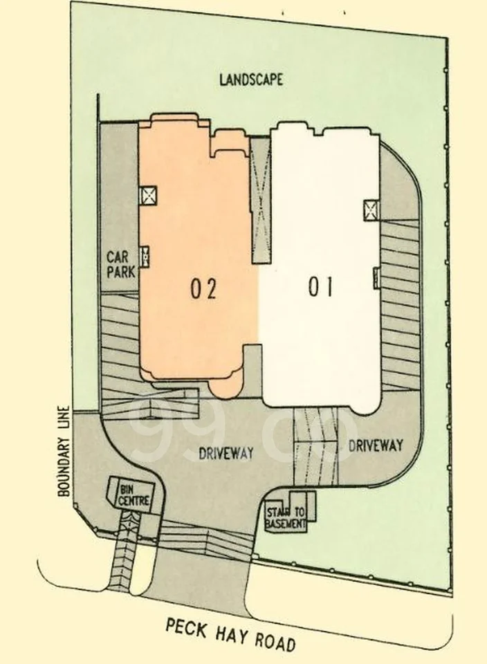 Site plan of Casa Novacrest in Singapore