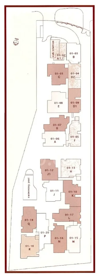 Site plan of Casa Pasir Ris in Singapore