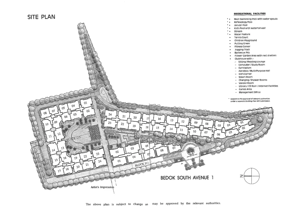 Site plan of Casafina in Singapore