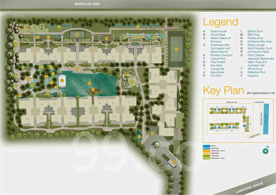 Site plan of Caspian in Singapore