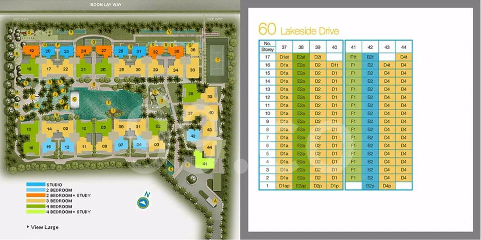 Site plan of Caspian in Singapore
