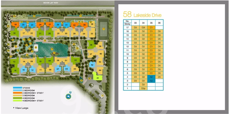 Site plan of Caspian in Singapore