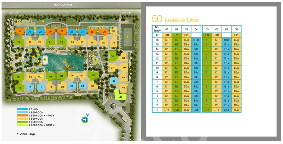 Site plan of Caspian in Singapore