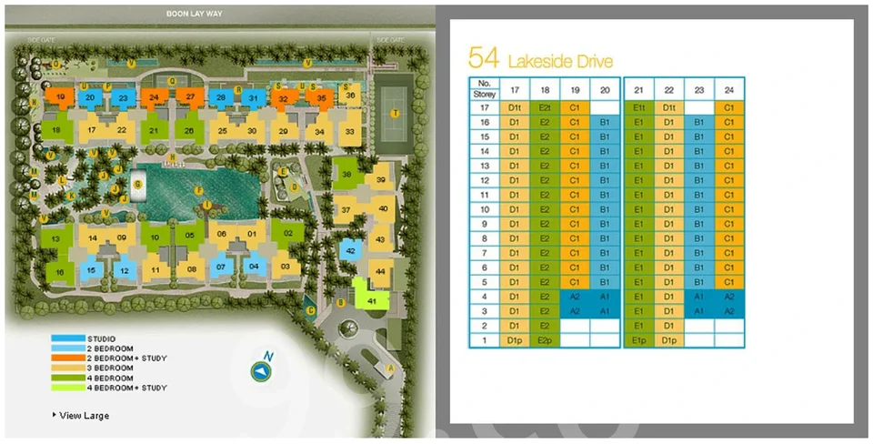 Site plan of Caspian in Singapore