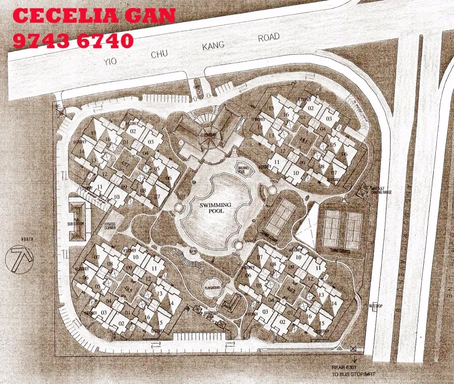 Site plan of Castle Green in Singapore