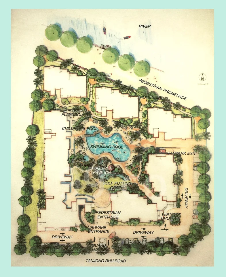 Site plan of Casuarina Cove in Singapore