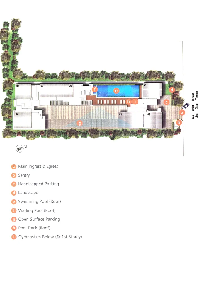 Site plan of Celestia in Singapore
