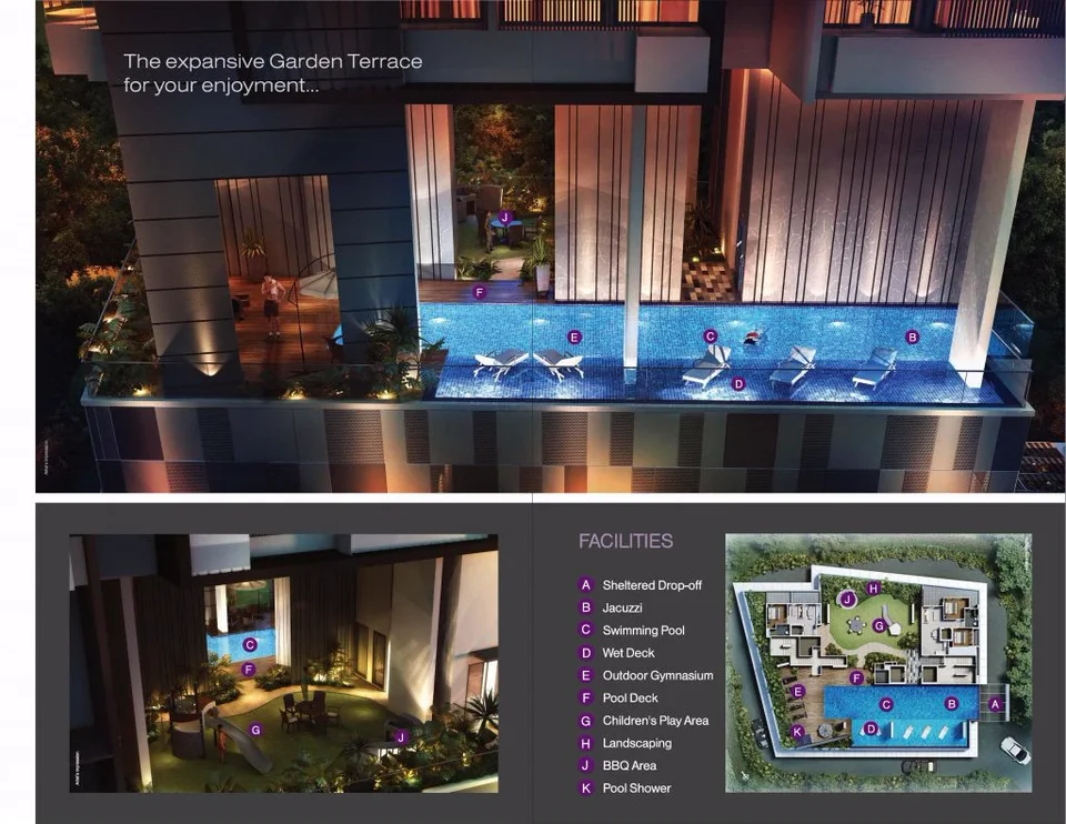 Site plan of Centra Heights in Singapore