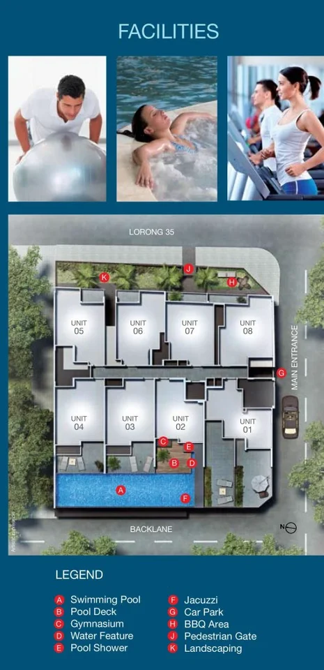 Site plan of Centra Loft in Singapore