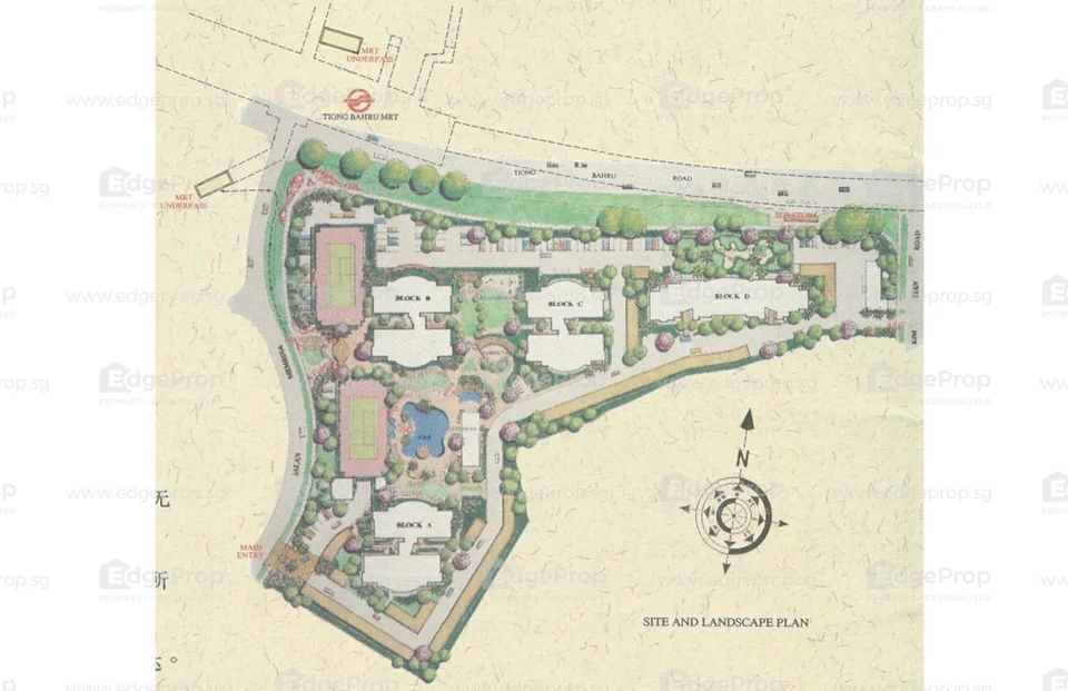 Site plan of Central Green Condominium in Singapore